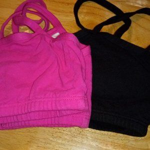 Fruit of the Loom 2 Sports Bras Pink/Black size: 38 Ladies NWOT